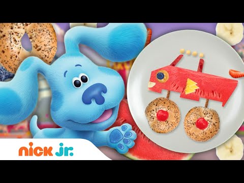 Snack Time Guessing Game! #3 w/ Rubble & Crew, Blue's Clues & You! & Blaze! | Nick Jr.