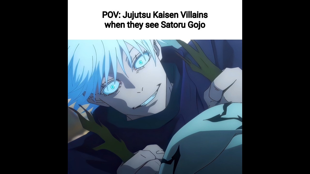 The moment they see Gojo💀 #anime #memes #relatable #jujutsukaisen