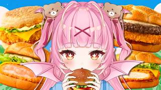 【実写/カメラ有り】初見/ロム歓迎♡マックの新作…？？『VIVA！ワールドマック』食べ比べ辛口レビュー🔥！！！！ #雑談【百々牙こよい/新人VTuber】
