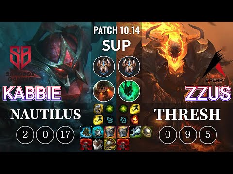 SB Kabbie Nautilus vs ASP Zzus Thresh Sup - KR Patch 10.14