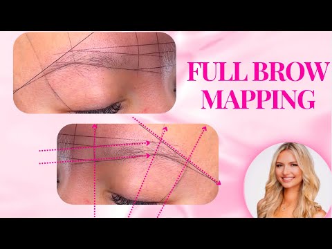 FULL BROW MAPPING TUTORIAL STEP BY STEP W/ PRE-INKED MAPPING STRING