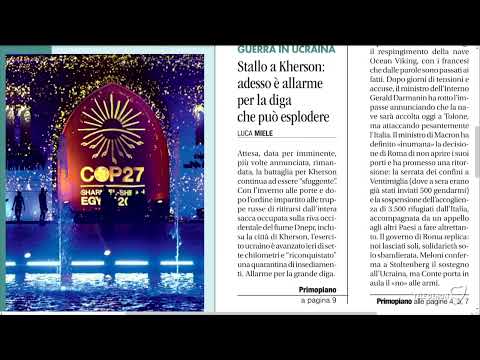 I giornali in edicola - la rassegna stampa 11/11/2022