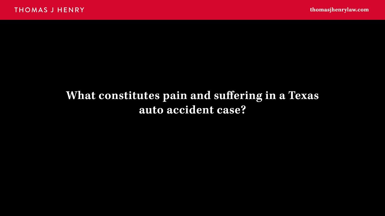 How Do Texas Courts Define “Pain and Suffering?