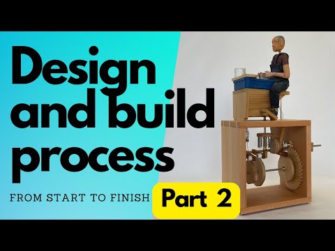 Wooden automaton build - The Potter - Part 2  of 2