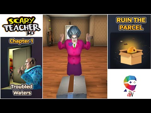 Scary Teacher 3D - Chapter 1 Troubled Water Level 14 Ruin the Parcel