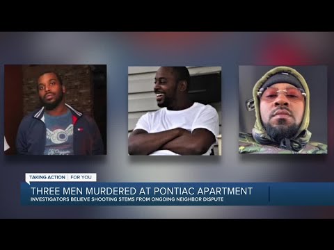 Suspect arrested after 3 killed, 1 injured in shooting at Pontiac apartment complex
