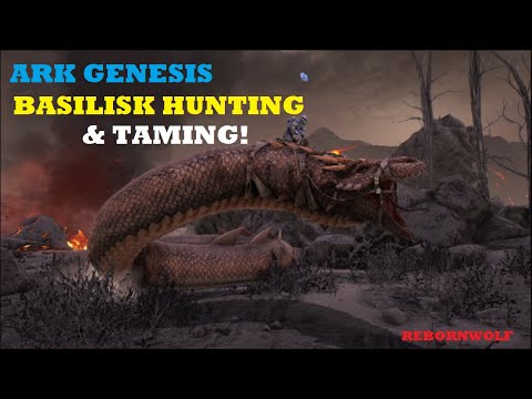 Ark Genesis - Basilisk Hunting & Taming