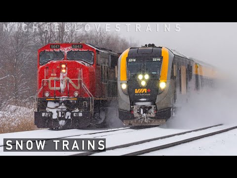 Winter Snow Trains in Canada - January 2026