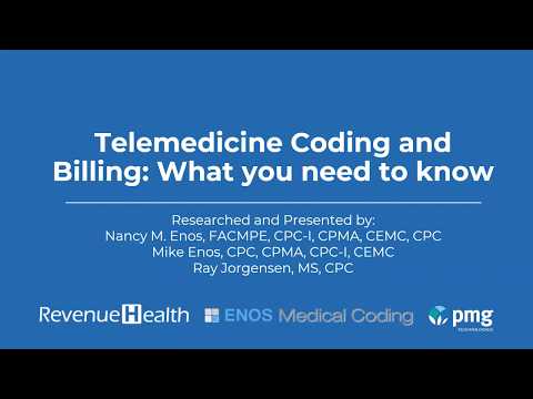 Telemedicine Coding and Billing - What you need to know