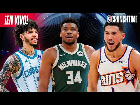 JUEGOS DE LA NBA EN VIVO | Bucks, Hornets vs Suns y más | Crunchtime NBA | 8 marzo 2026
