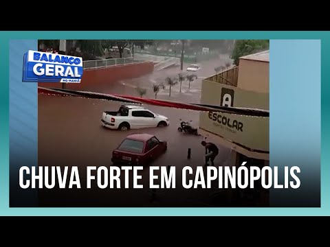 Chuva forte em Capinópolis causou muitos estragos na cidade | BALANÇO GERAL MANHÃ