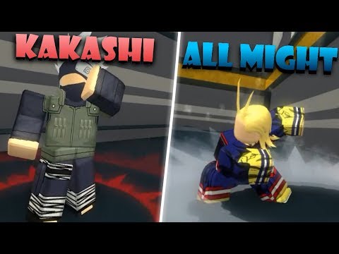 Kakashi And All Might Lvl 100 Roblox Anime Cross 2 Apphackzone Com - ultra instinct showcase roblox ultimate crossover