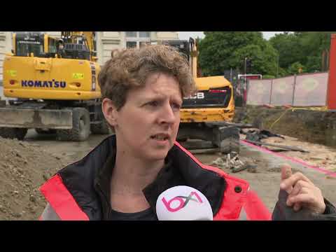 Dévoilés par le chantier de la Place Royale, des vestiges du Coudenberg sous l'oeil des archéologues
