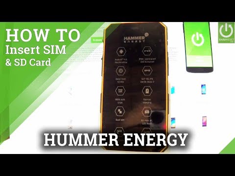 How to Set Up SIM & SD in myPhone Hammer Energy - Install SIM & SD