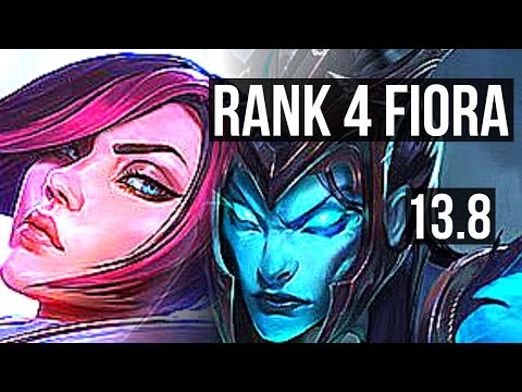 FIORA vs KALISTA (TOP) | Rank 4 Fiora, 70% winrate, 8 solo kills, Legendary | TR Challenger | 13.8