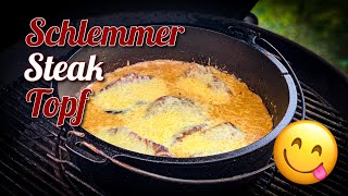 Mega zarter Schlemmer Steak Topf aus dem Dutch Oven von BBQ-Toro