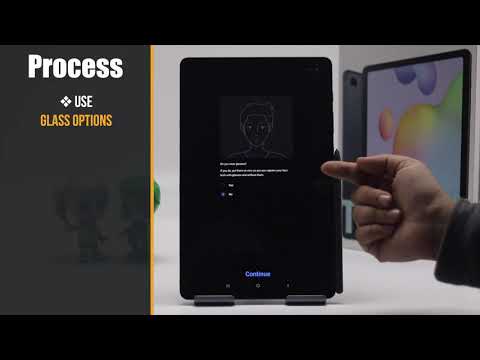 Samsung Galaxy Tab S6 Lite How to setup Face Recognition Lock