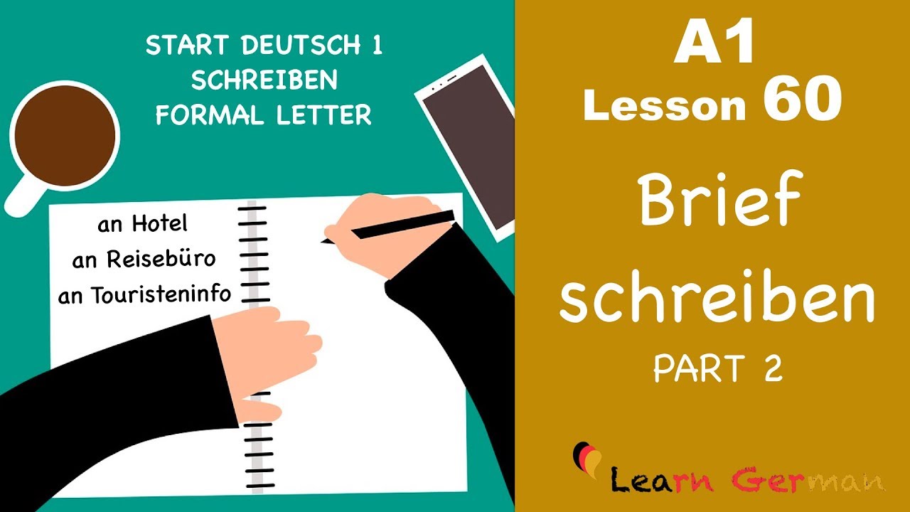 Learn German - A1 - 60 - Brief schreiben - Formal Letter