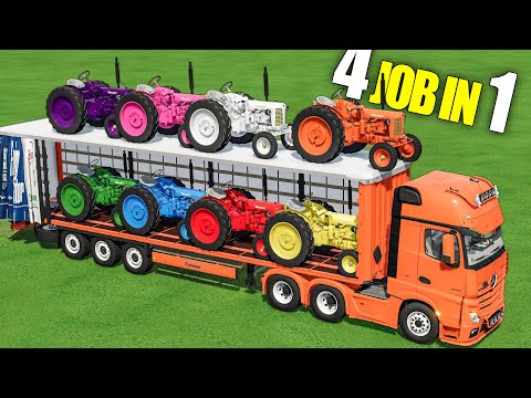 Washing , Loading , Transporting , Parking Mini ZETOR Tractors ! Farming Simulator 22