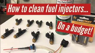 How to clean fuel injectors on a budget.