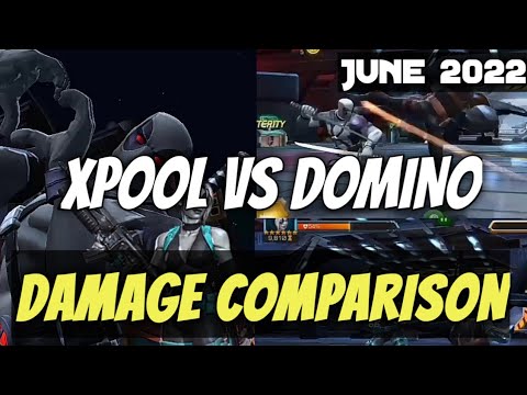 MCOC Deadpool X Force Vs Domino Damage Comparison || Marvel Contest of Champions|Best Champions 2022