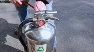 How to Refill a Fire Extinguisher (Water Only)