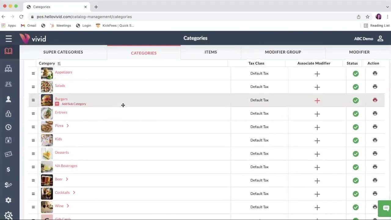 Vivid Dashboard Demo