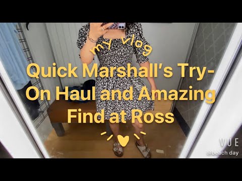 Quick Marshall’s Try On Haul and amazing Ross find