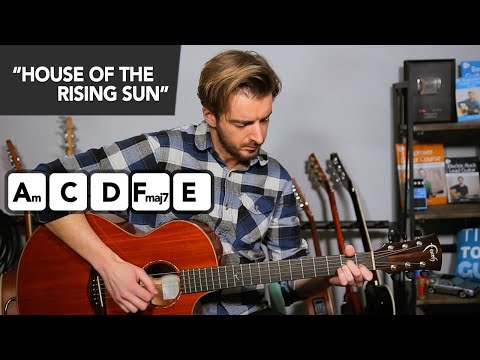House Of The Rising Sun Guitar Lesson // EASY Acoustic Guitar Songs