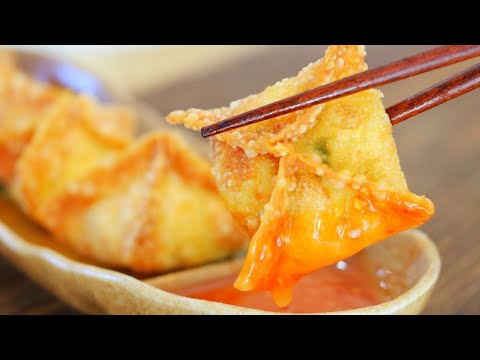 Crispy Crab Rangoon Recipe & Sweet and Sour Chili Sauce! by CiCi Li