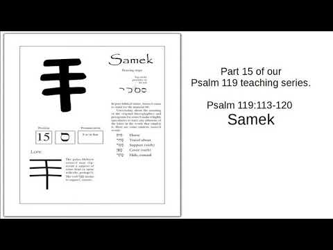 Psalm 119: 113-120 Samek