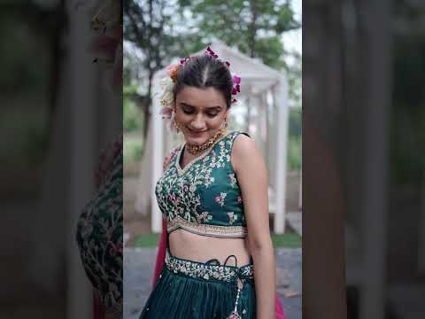 Teal Satin Semi-Stitched Lehenga Set with Moti, Sequins, Thread Embroidery and Pink Dupatta