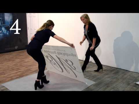 How to Install A Dance Floor Decal by Best Wedding Backdrops