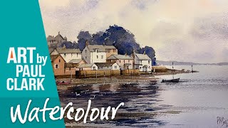 How to Paint a Coastal Village in Watercolour