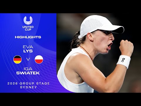 Eva Lys v Iga Swiatek Highlights | United Cup 2026 Group F