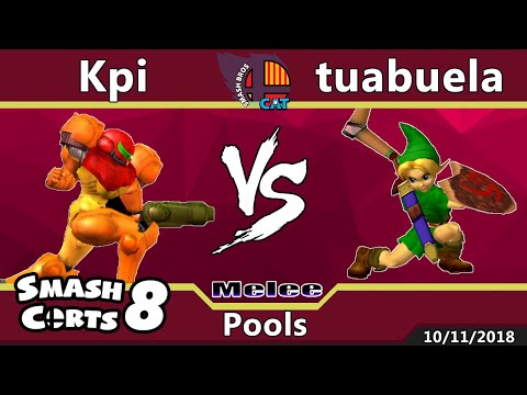 SmashCorts #8 - SSBM Singles - Kpi (Samus) vs tuabuela (Young Link) - Pools