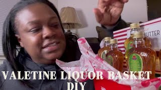 DIY VALENTINE ❤️😍 ALCOHOL GIFT BASKET!│UNDER $25 GIFT IDEA #Valentine2021 #XOXO #CrownApple
