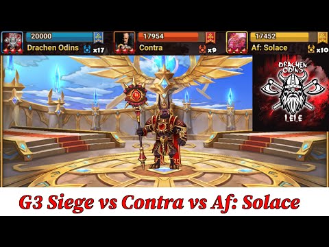 G3 Siege: Drachen Odins vs Contra vs Af: Solace - Summoners War
