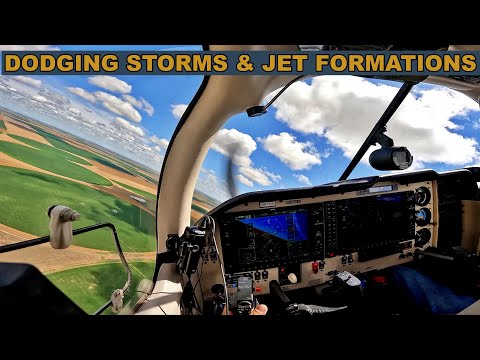 (4K) Mooney M20R Ovation Flight Colorado to Kansas.