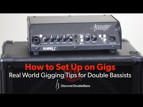 How to Set up on a Gig - Double Bass Tips