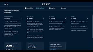 RANE Risk Intelligence For Compliance Professionals