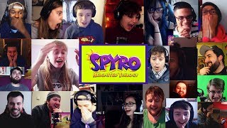 Live Reaction to Spyro Reignited Trilogy Trailer (20+ Synched Youtubers Compilation) | Re-edited