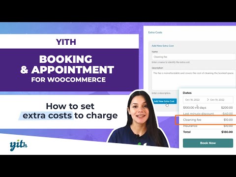 How to set extra costs to charge - YITH Booking and Appointment for WooCommerce