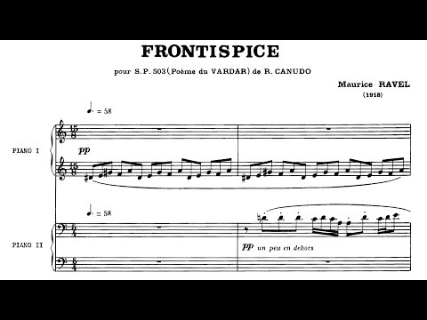 Maurice Ravel - Frontispice (1918)