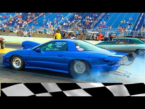 Big Tire Street Outlaws Destroying Race Track