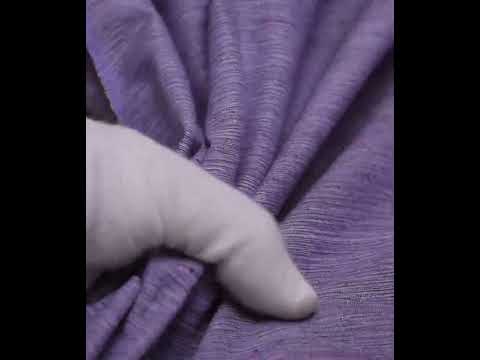 Chambray Purple Khadi Cotton 158 GSM Handwoven Fabric Mt15 — video
