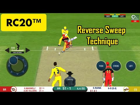 How to Play Reverse Sweep in Real Cricket 20| Rc20| RC20 Batting Tips|