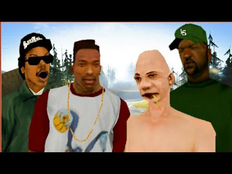 CJ and his friends visit the haunted forest - GTA San Andreas Loquendo.