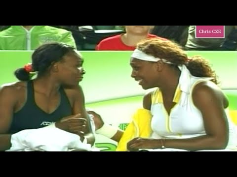 Dementieva/Zvonareva v. Venus/Serena 2005 Hong Kong highlights