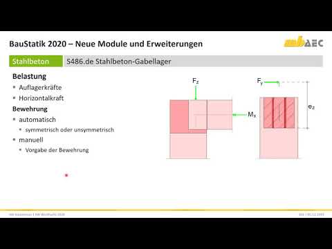 BauStatik 2020 - S486.de Stahlbeton-Gabellager